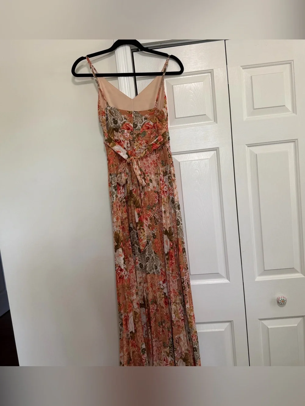 Jessica Simpson Floral Long Pleated Dress Size Small, NWOT
